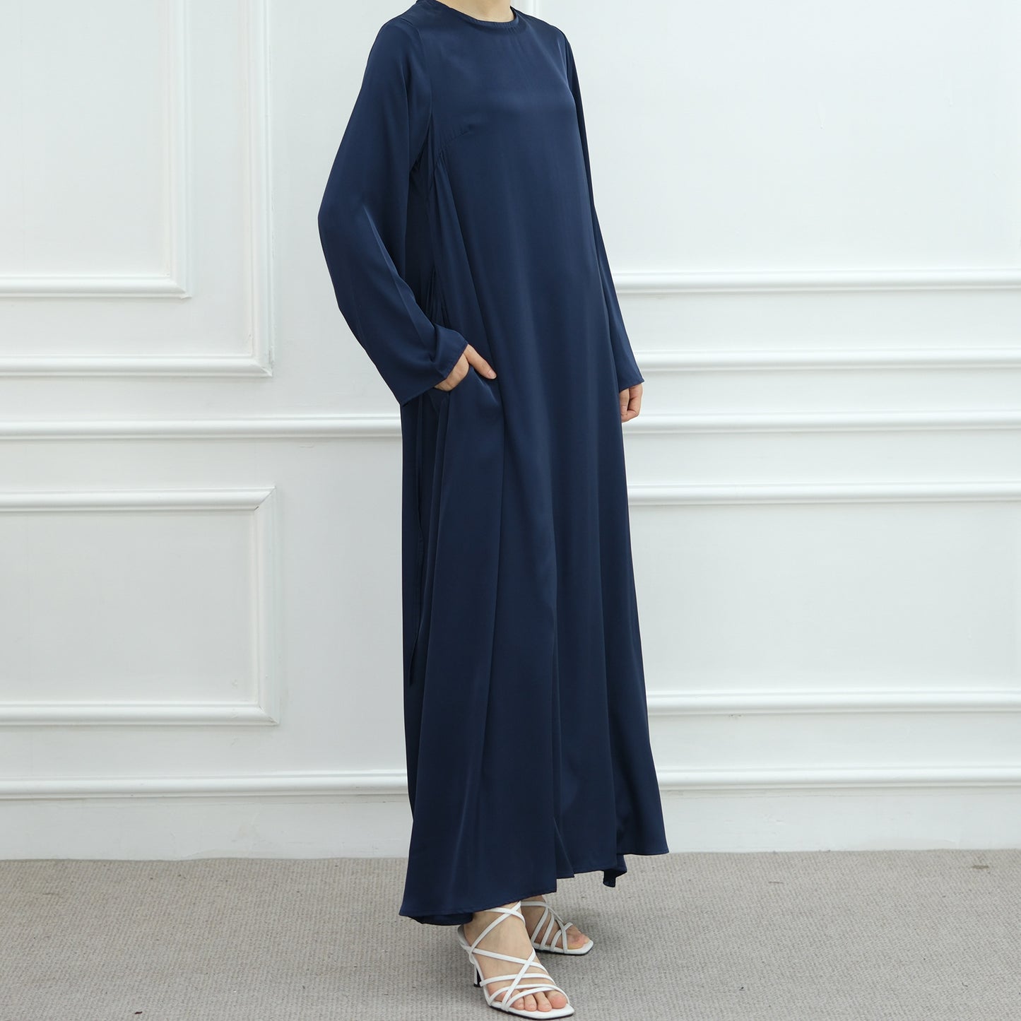 HS6628 Multi-color Simple Solid Color Robe Inner Wear