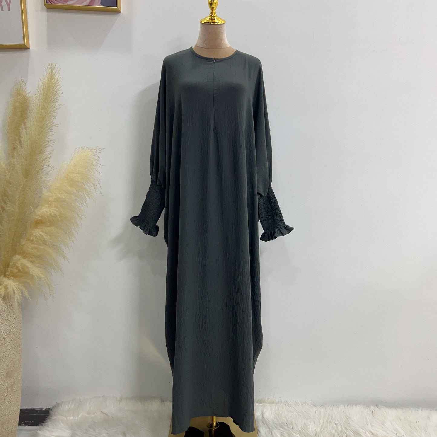 Robe chauve-souris unie HASASERIES HS1003