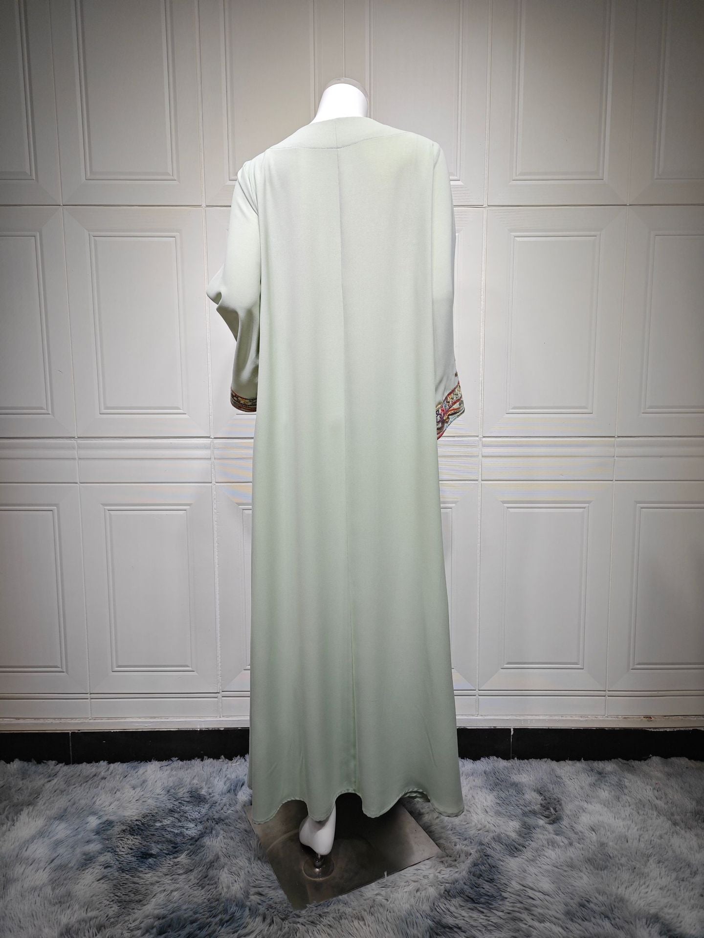 HS6666 Embroidered long wide-sleeved dress | Comfortable fit, easy to wear