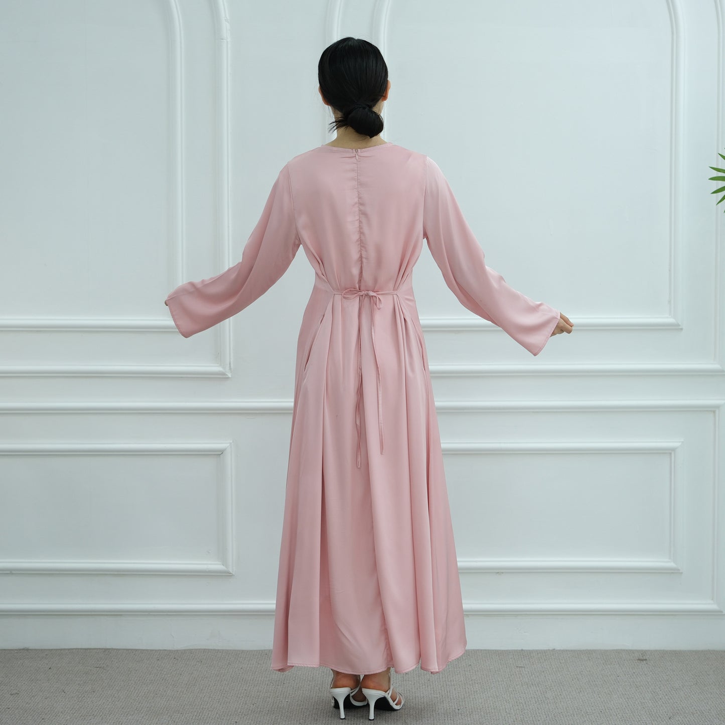 HS6628 Multi-color Simple Solid Color Robe Inner Wear