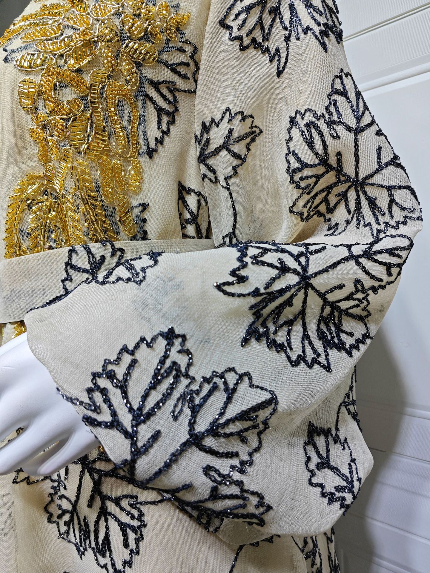 HS6651  Floral Print Long Dress, Elegant Stand-up Collar Evening Gown