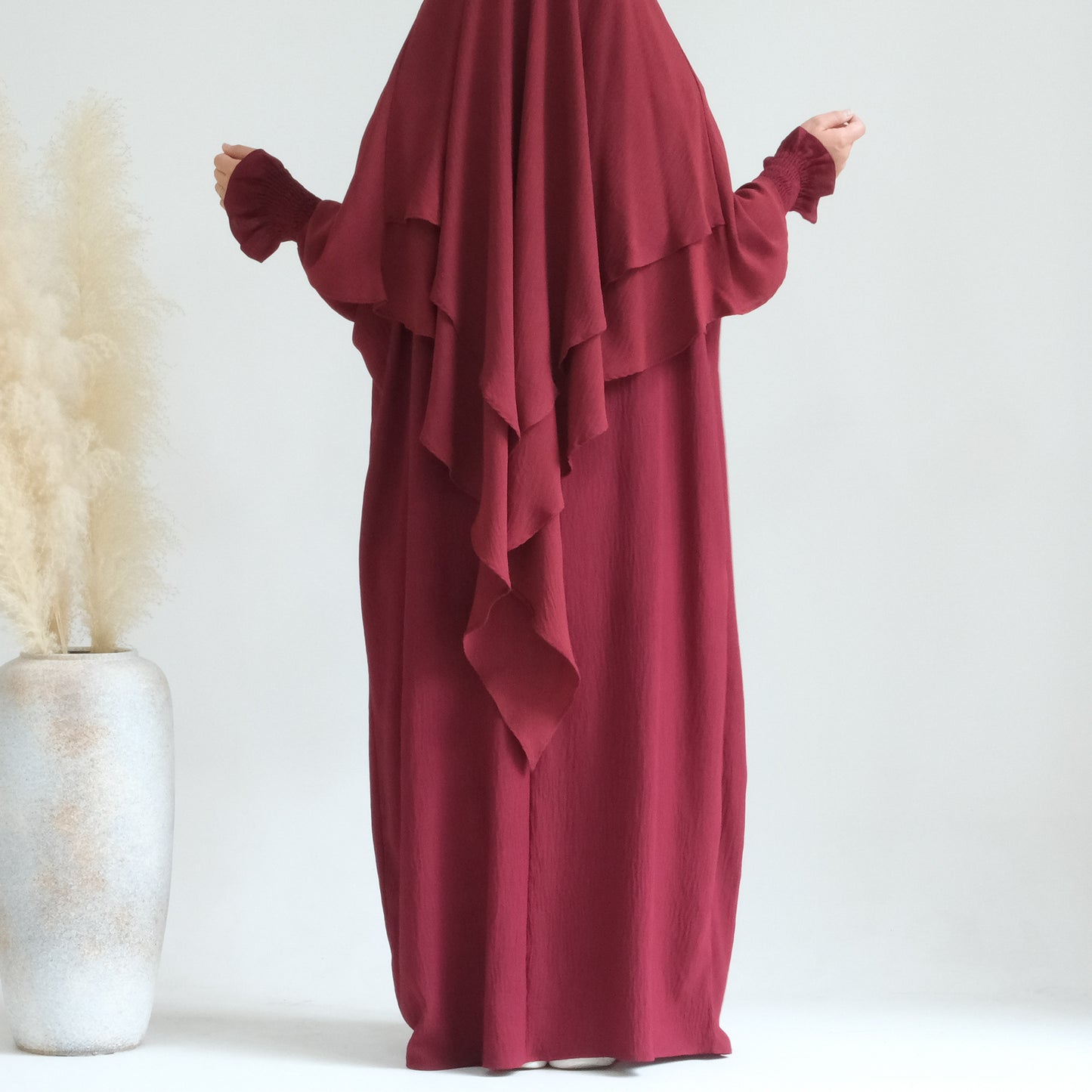 HASASERIES HS1004 Ensemble 2 pièces Abaya + Hijab