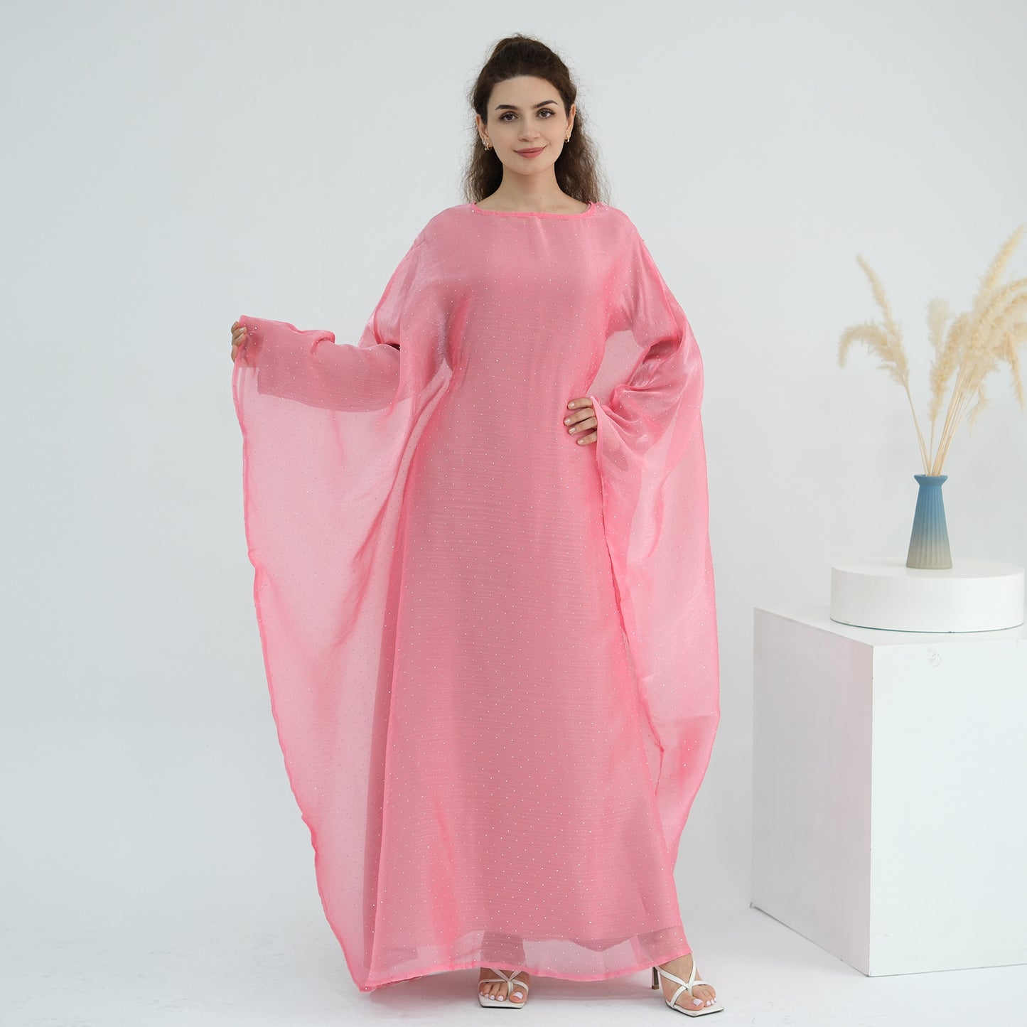 HS6619 Hot diamond long dress (with optional inner suit)