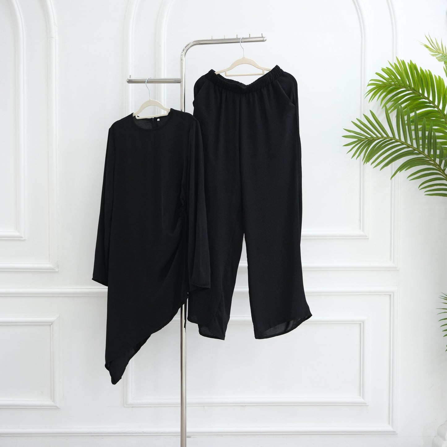 HS6606 Asymmetrical two-piece tunic (with optional headscarf)