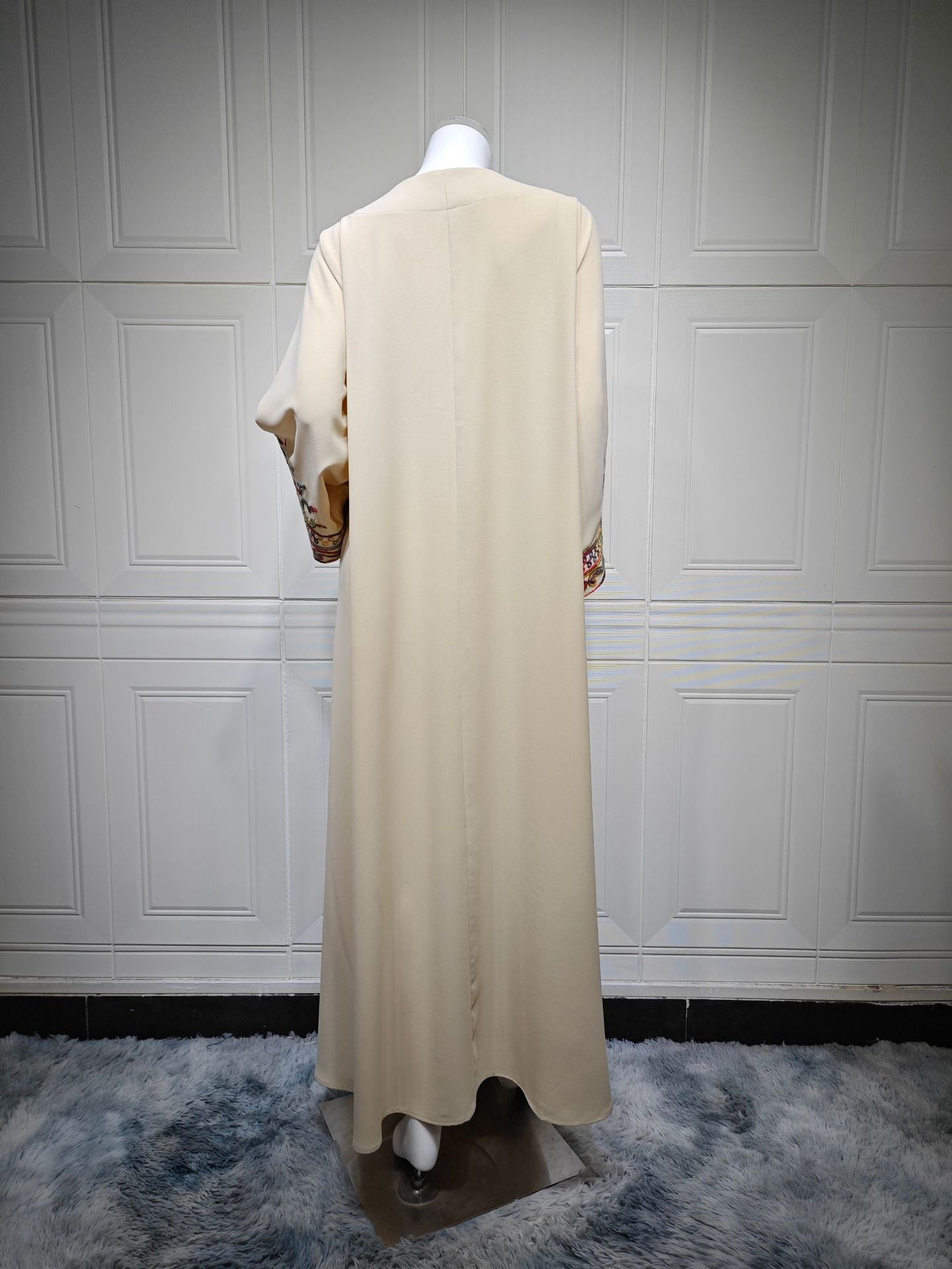 HS6666 Embroidered long wide-sleeved dress | Comfortable fit, easy to wear