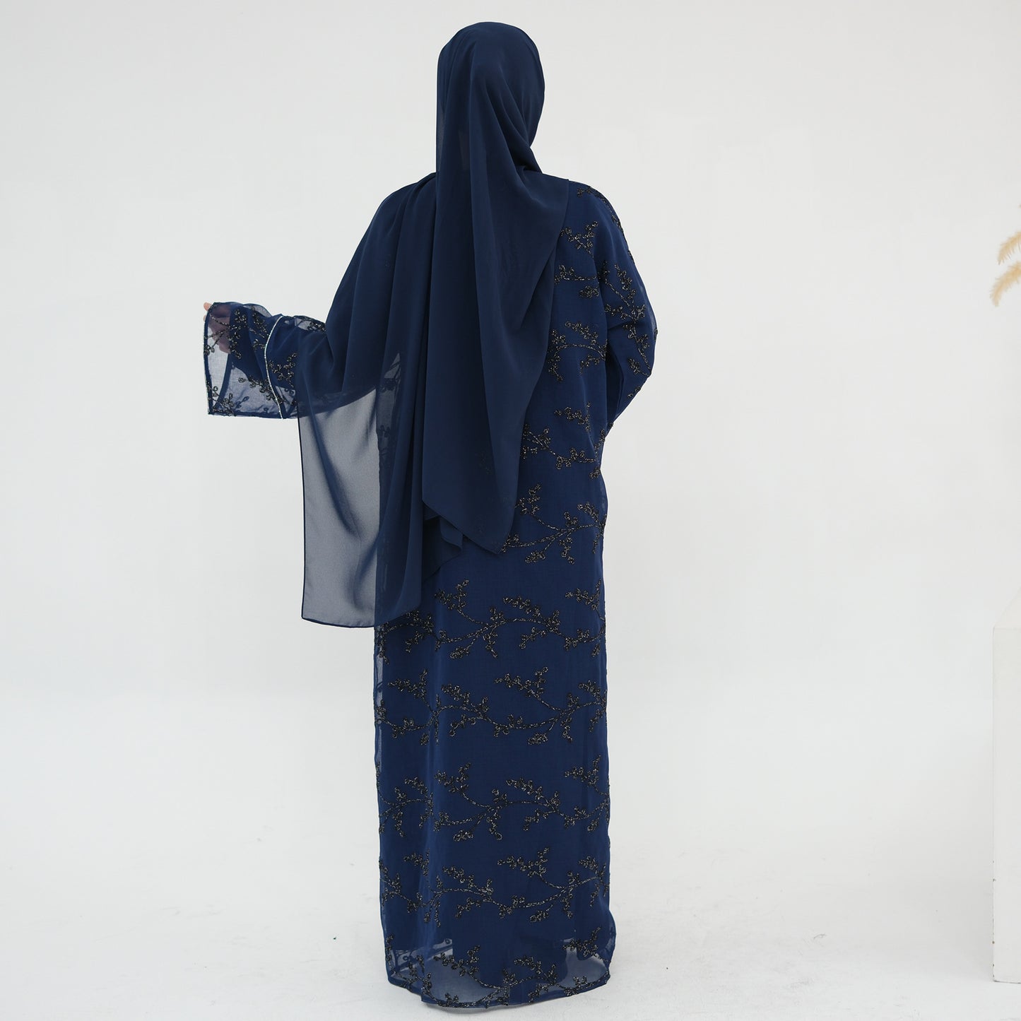 HS6623 Full-body embroidered long cardigan (optional inner layer)