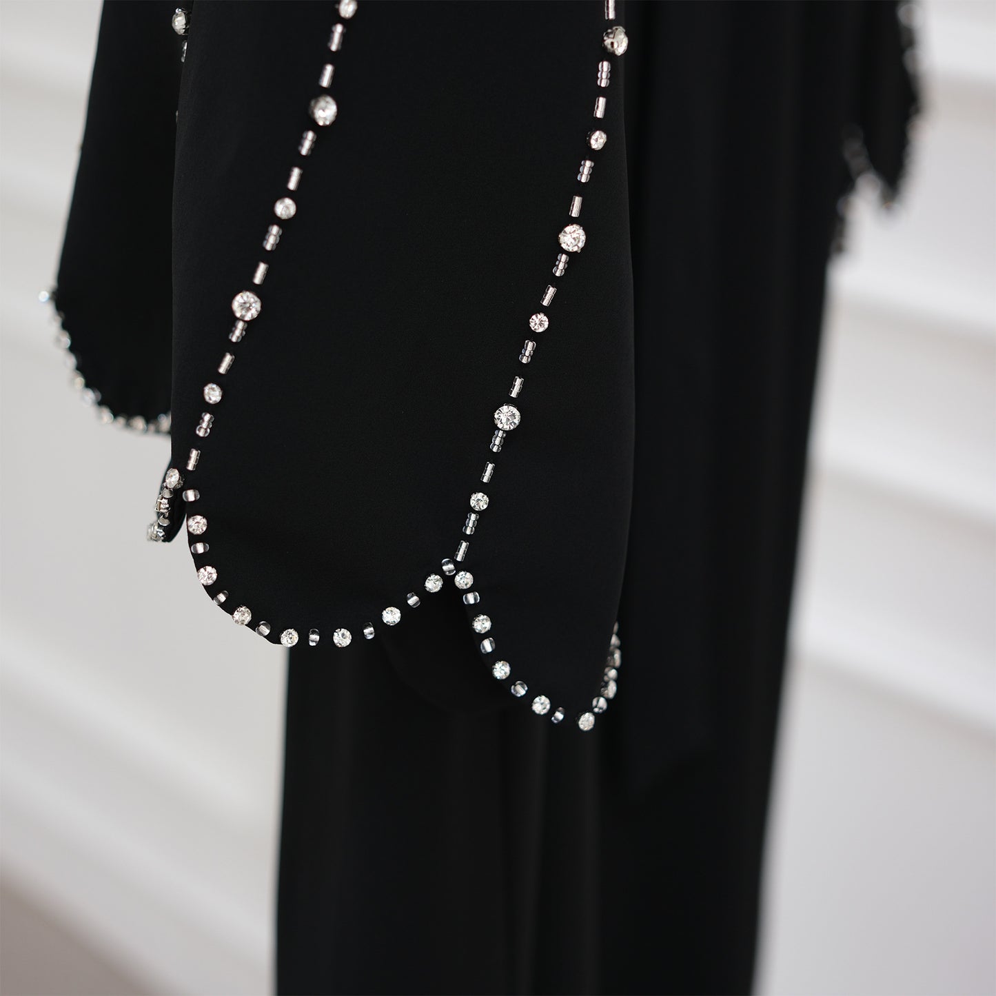 HS6626 Hand-beaded long cardigan