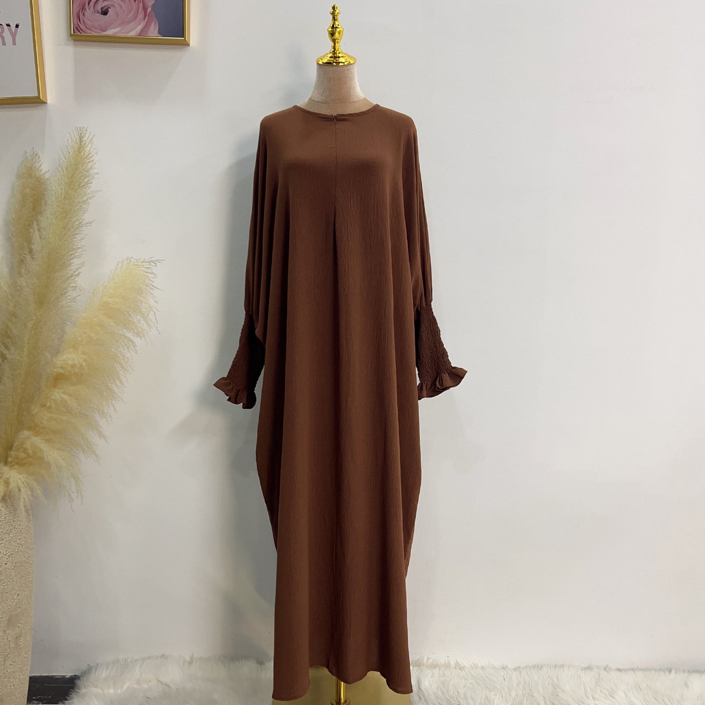 Robe chauve-souris unie HASASERIES HS1003