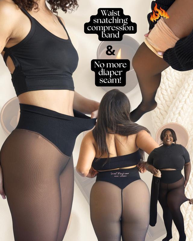 HS6675 Wool-lined fleece-lined tights