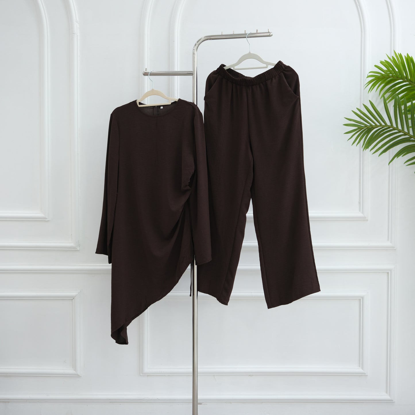 HS6606 Asymmetrical two-piece tunic (with optional headscarf)