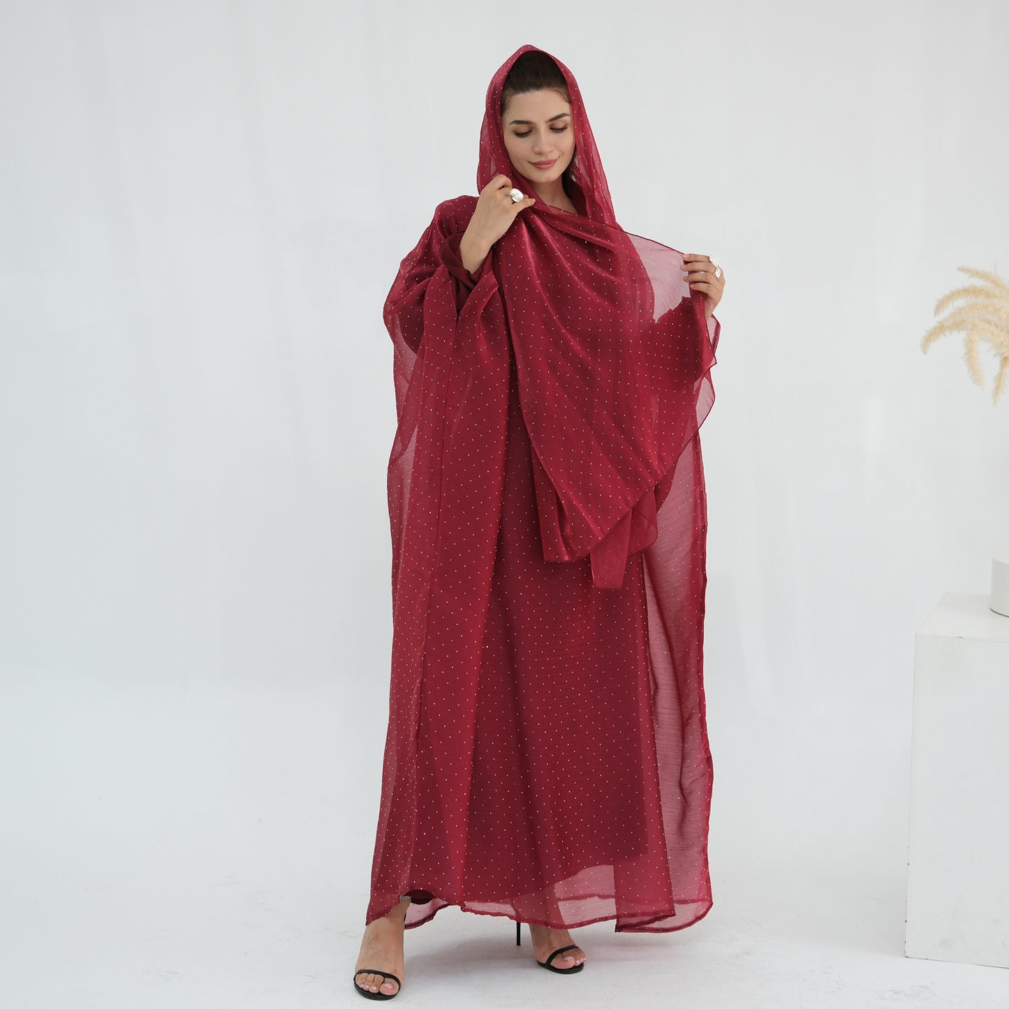 HS6619 Hot diamond long dress (with optional inner suit)