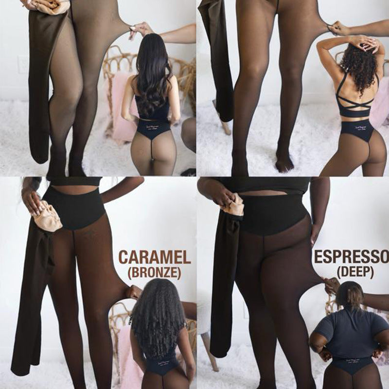 HS6675 Wool-lined fleece-lined tights