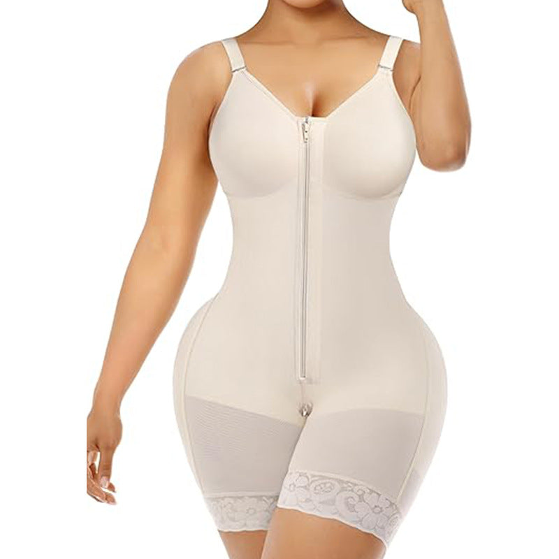 HS6674  One-piece zippered shapewear (with integrated bra)