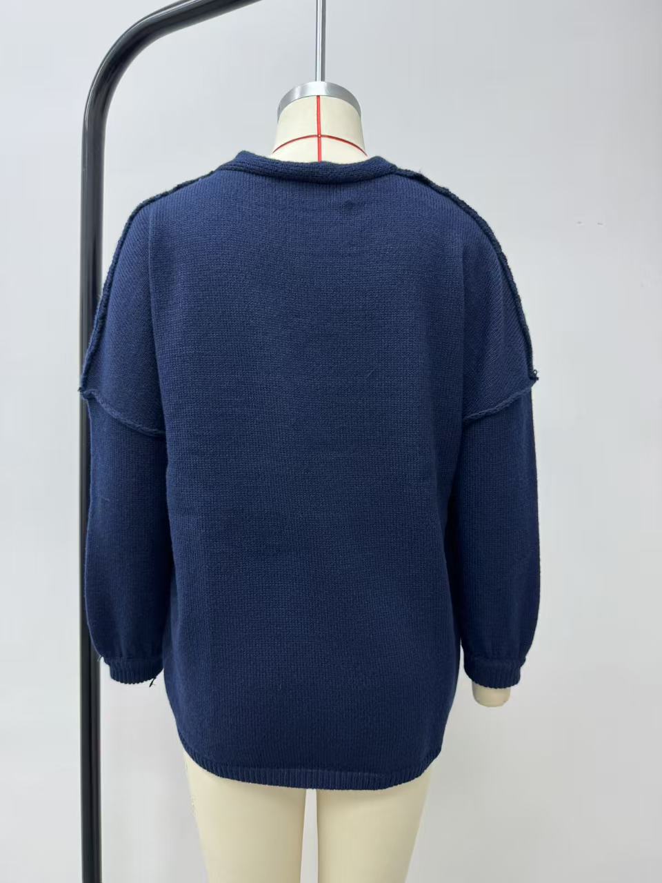 HS6673 Knitted Top Casual Loose-fitting Cardigan