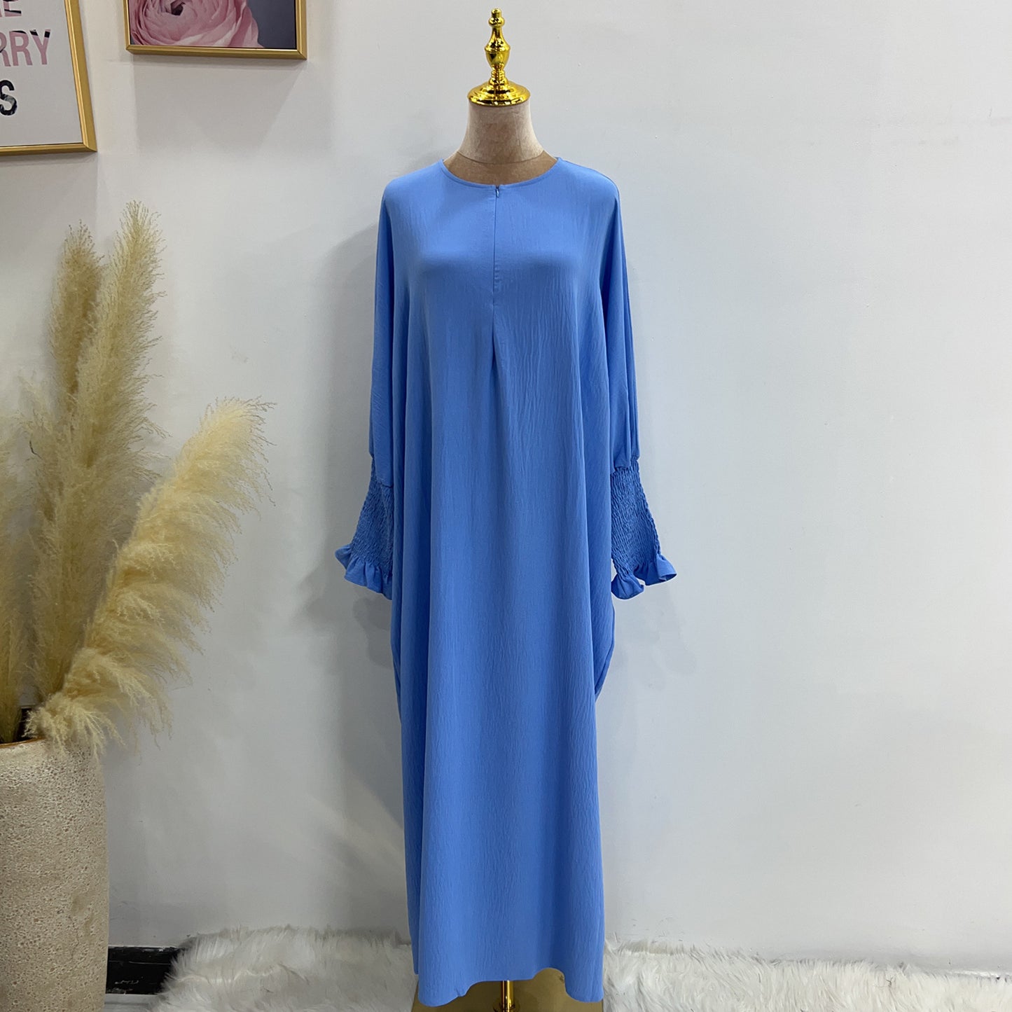 Robe chauve-souris unie HASASERIES HS1003
