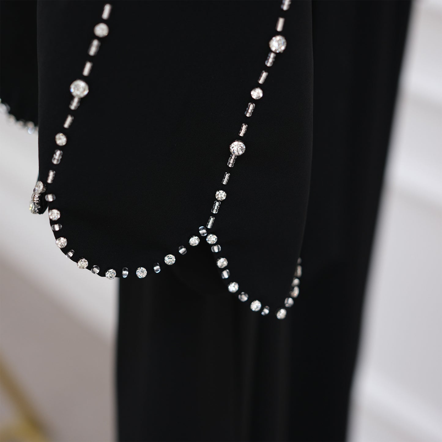 HS6626 Hand-beaded long cardigan