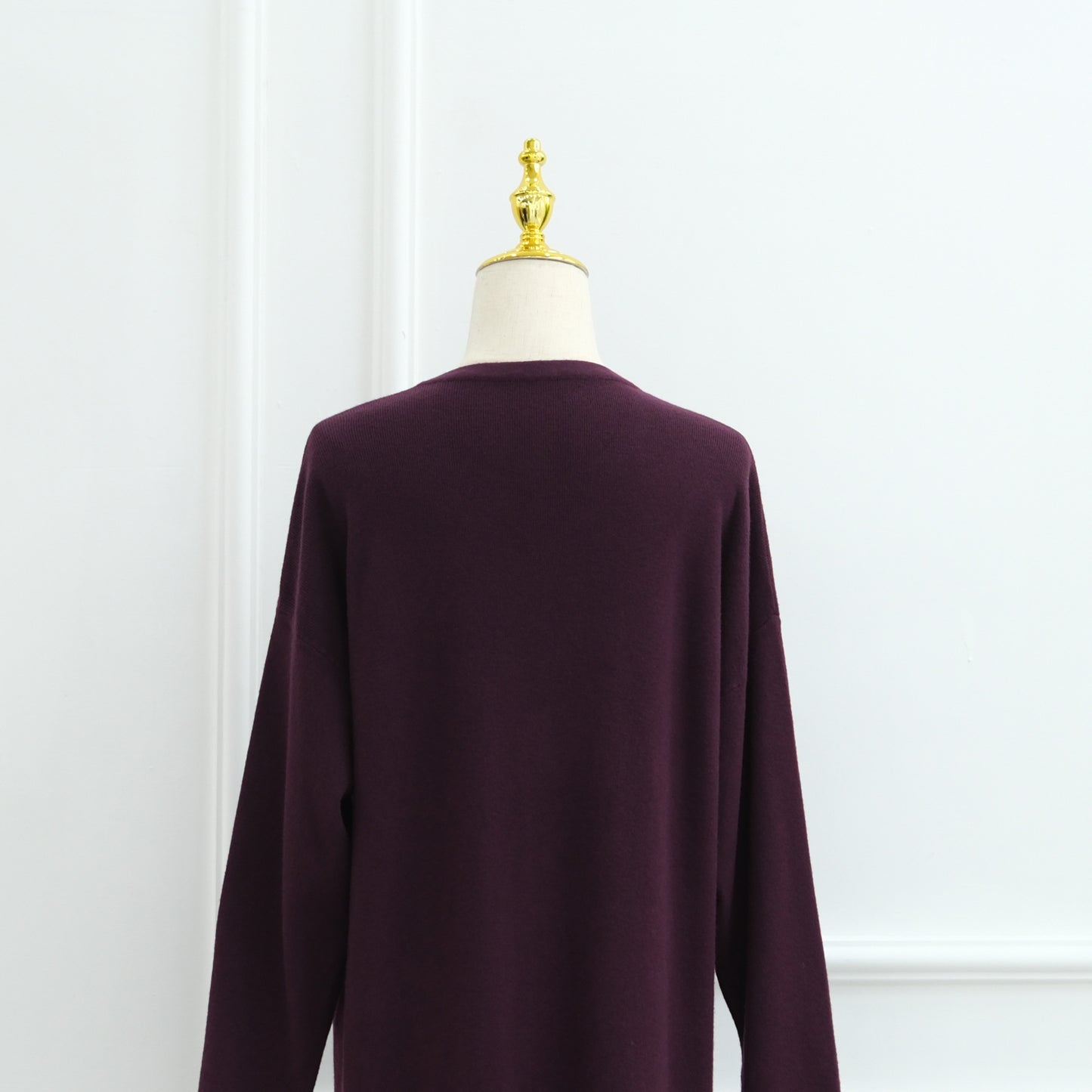 HS6598 Autumn and Winter Knitted Dress, Long Solid Color (headscarf Not Included)