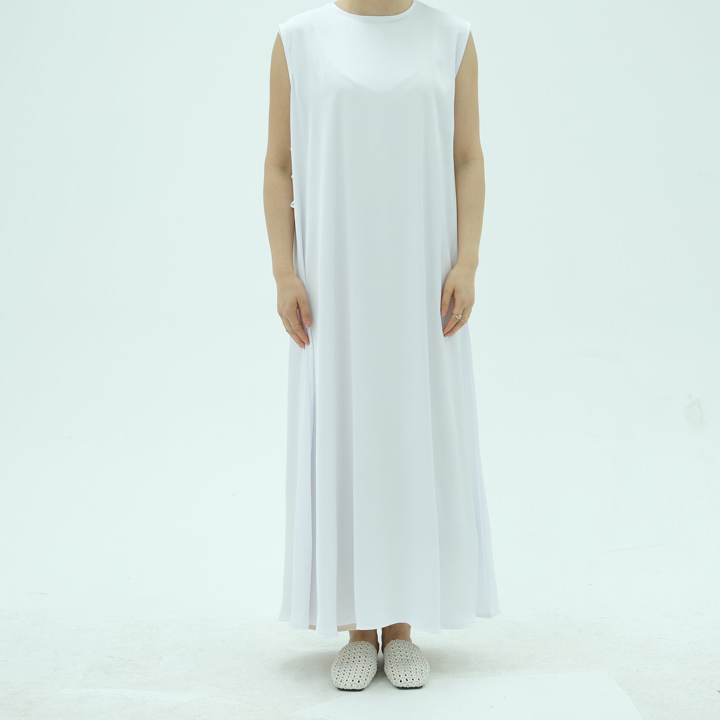 HS6620 Sleeveless Back Tie Dress (One-Piece)