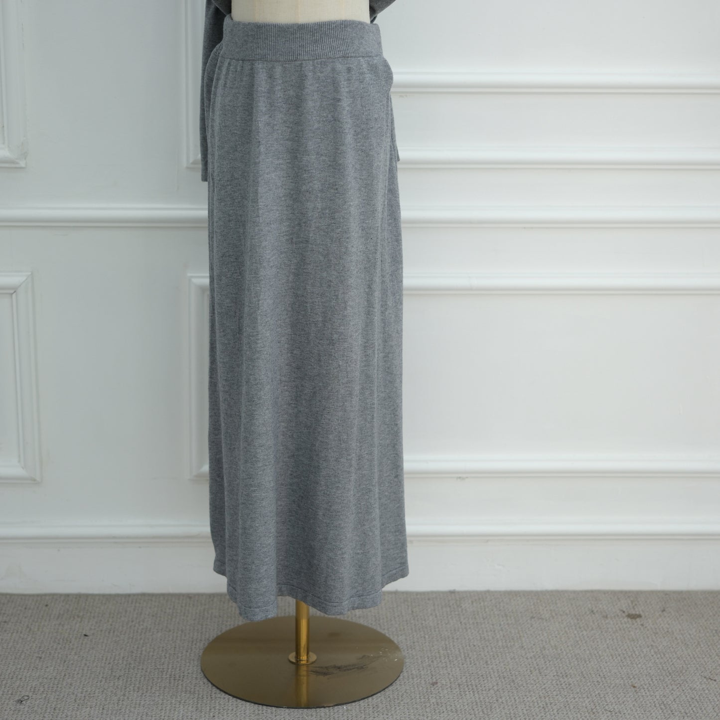 HS6609 Autumn and winter thickened knitted two-piece suit (excluding headscarf)