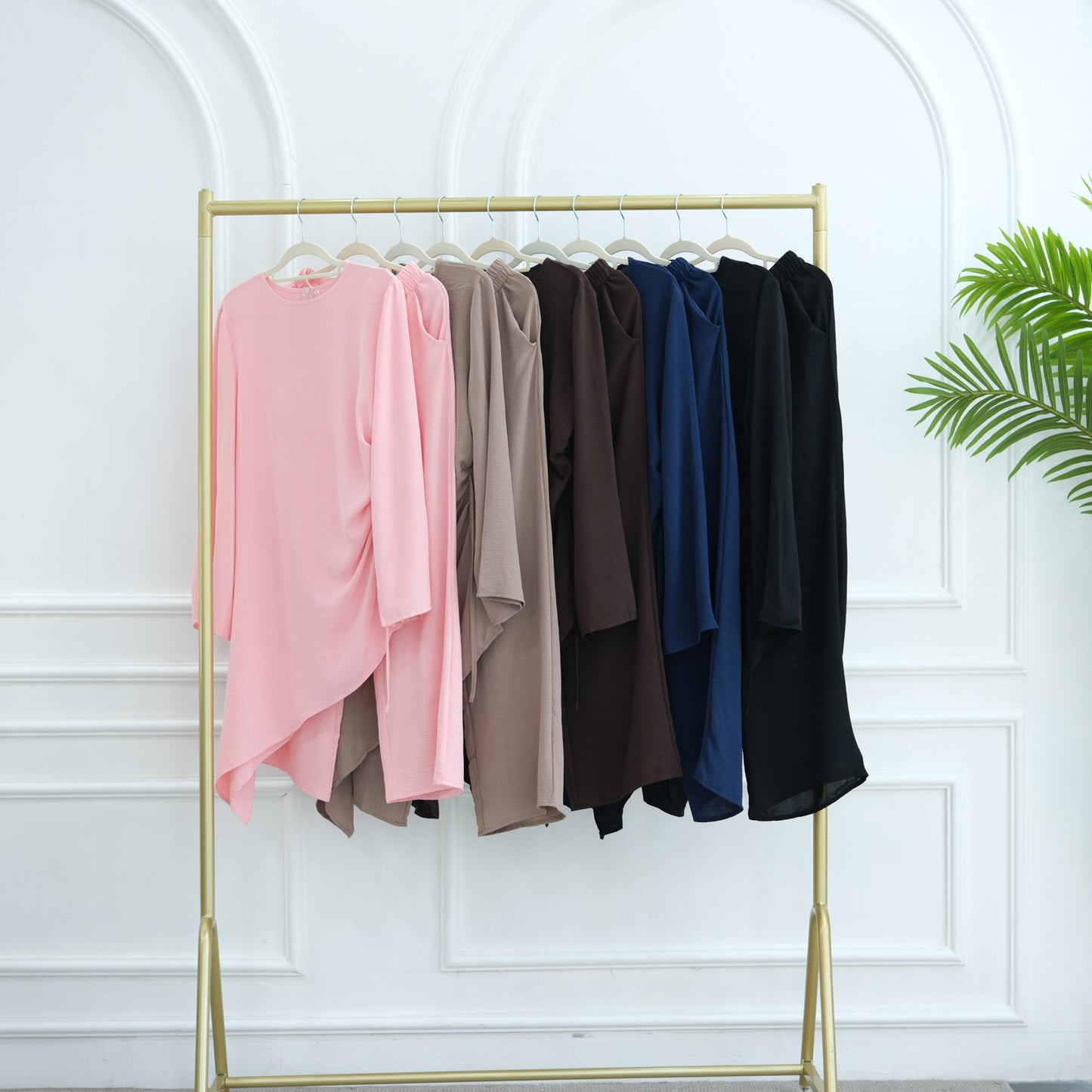 HS6606 Asymmetrical two-piece tunic (with optional headscarf)