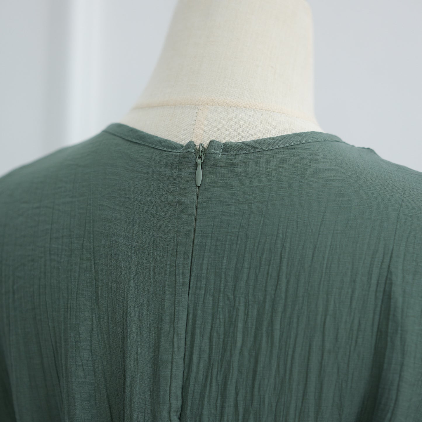 HS6629 Design Solid Color Double Layer Dress