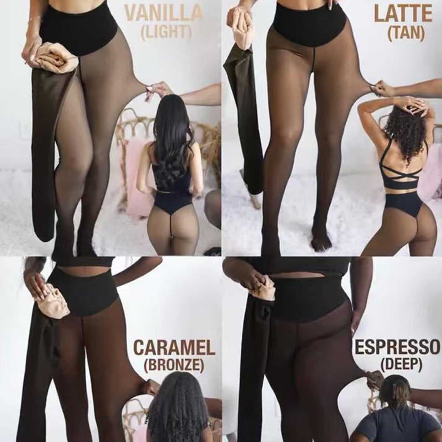 HS6675 Wool-lined fleece-lined tights