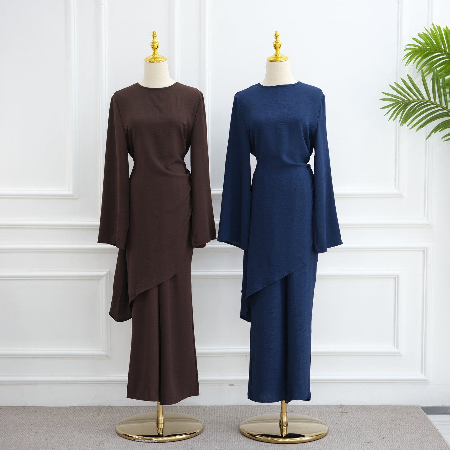 HS6606 Asymmetrical two-piece tunic (with optional headscarf)