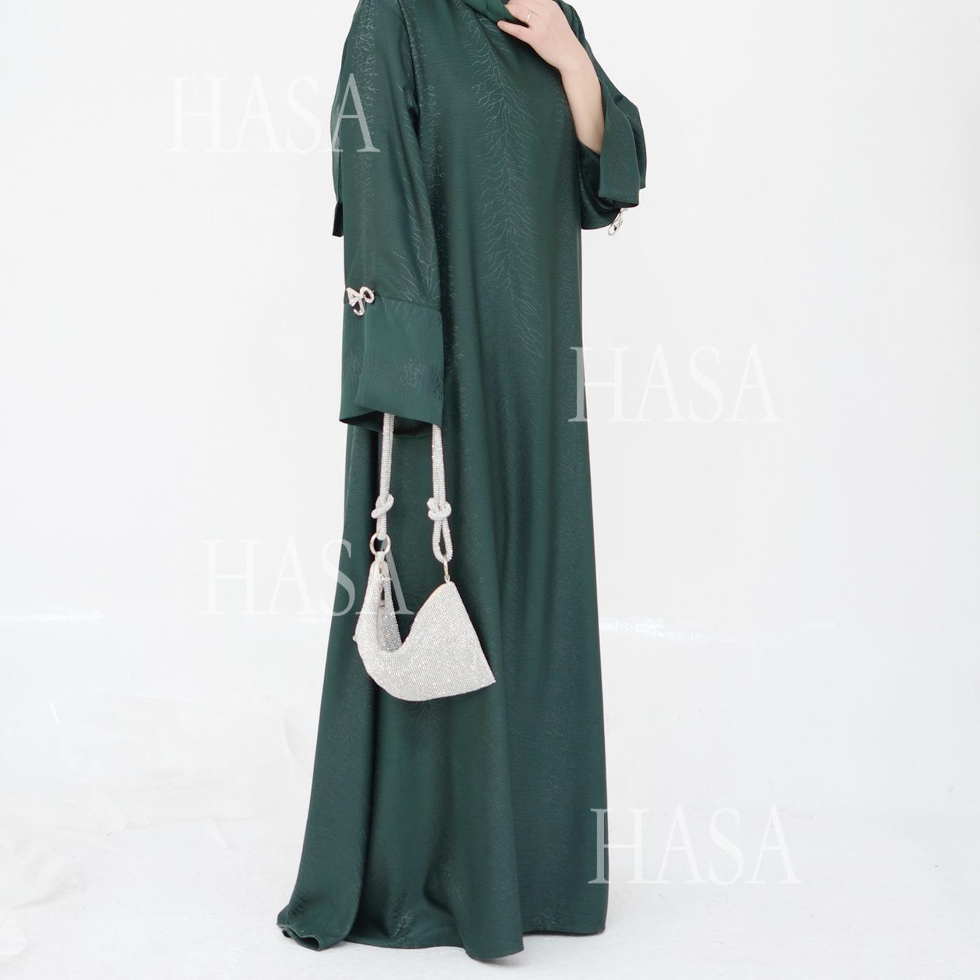 HS5867 Bow-knot Cuff Long Skirt | Elegant and Radiant