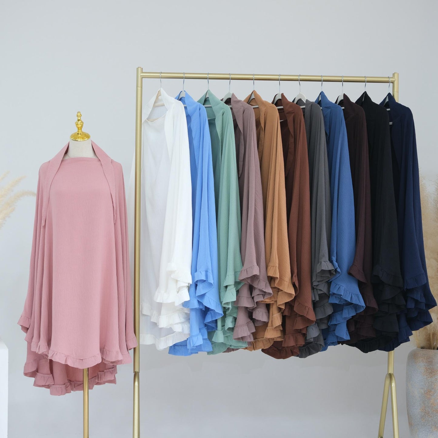 HASASERIES HS0993 Solid Color Headscarf