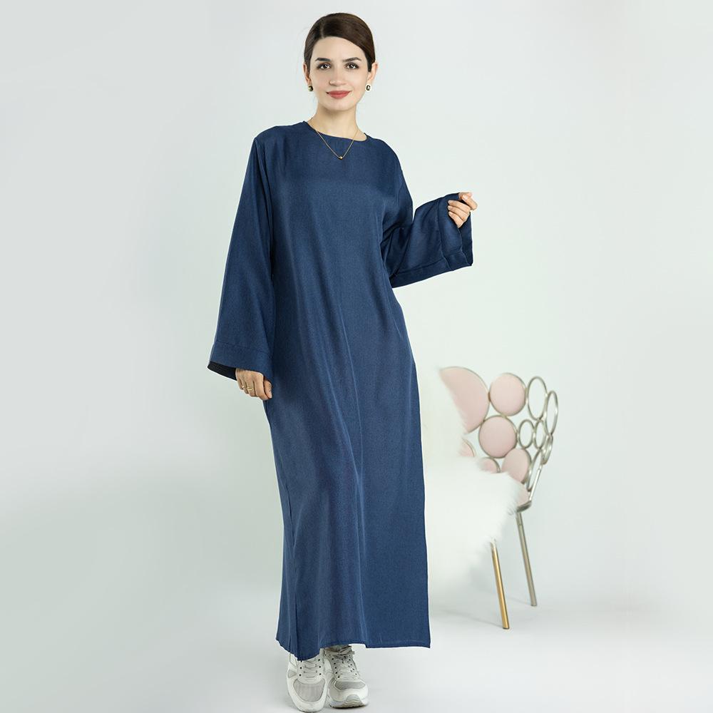 Robe de chambre décontractée de couleur unie HASASERIES HS0711