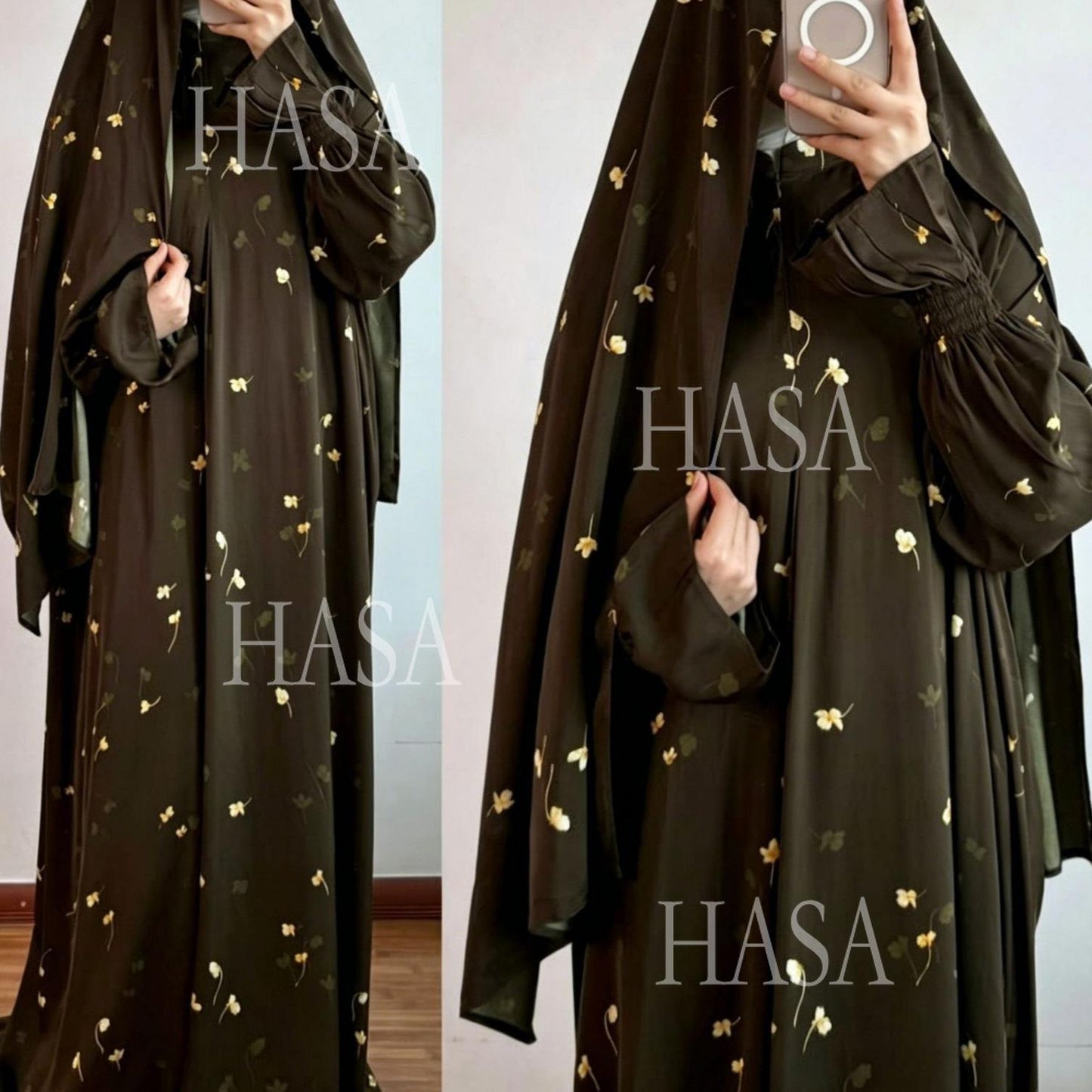 HASA HS6801 Luxury Modest Abaya with Soft Elegant Fit