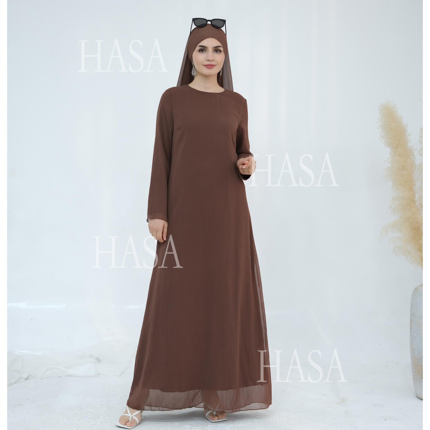 HS5880 Chiffon Texture Layered Design, A Two-way Dress Suitable for Both Daily and Formal Occasions