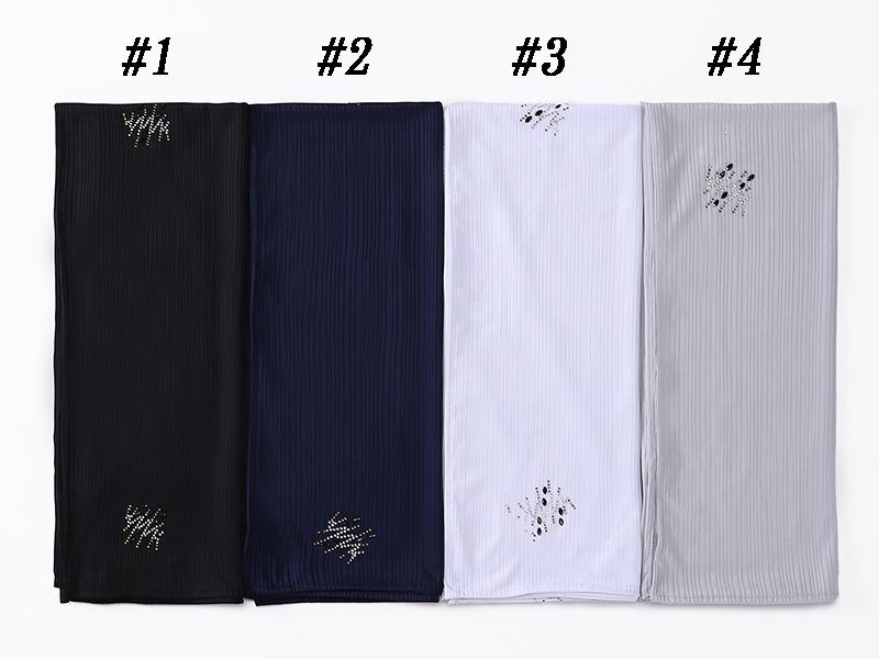 HASASERIES HS1133 Nouveau foulard rayé pour perçage à chaud