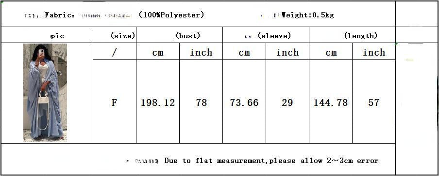 HASASERIES HS0515 Muslim Solid Bat Sleeves Casual Cardigan