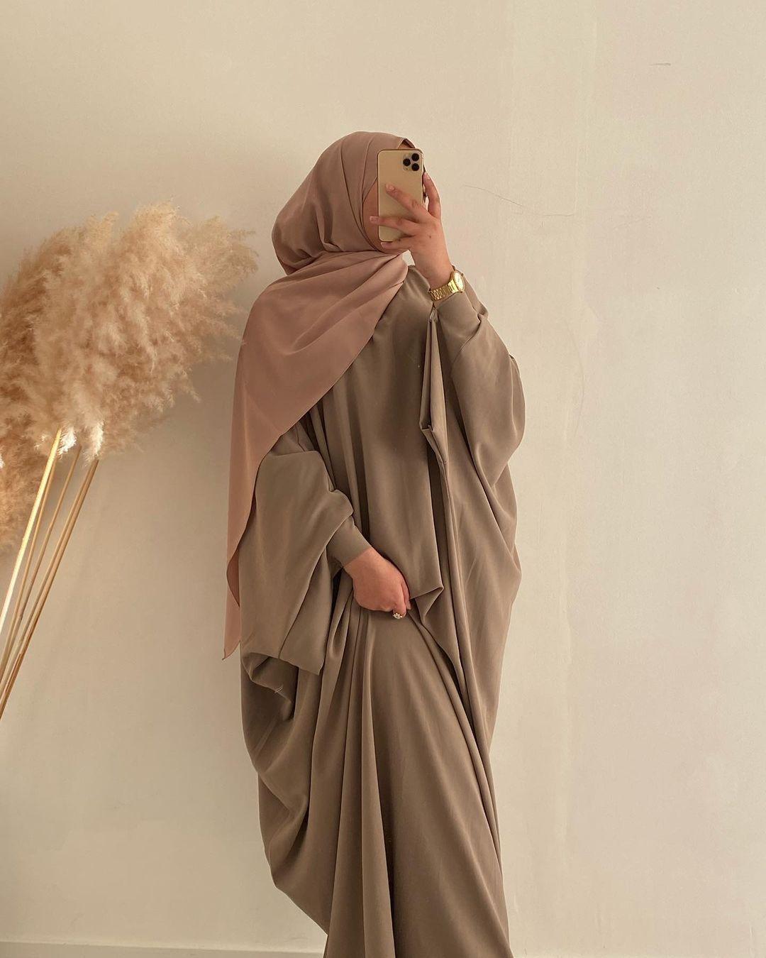 HASASERIES HS0726 Ensemble 2 pièces ROBE Hijab + Abaya