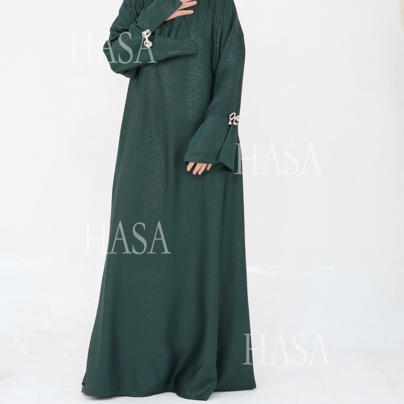 HS5867 Bow-knot Cuff Long Skirt | Elegant and Radiant