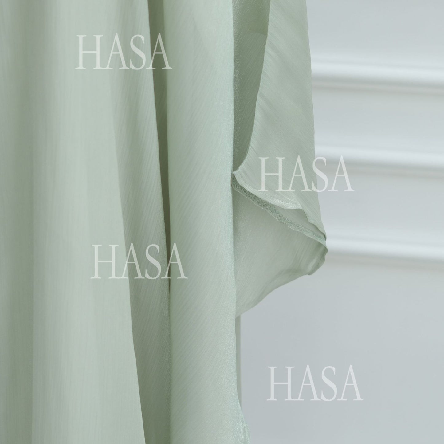 HS6534 Elegant Island Wrinkle Texture Solid Color Cardigan Robe