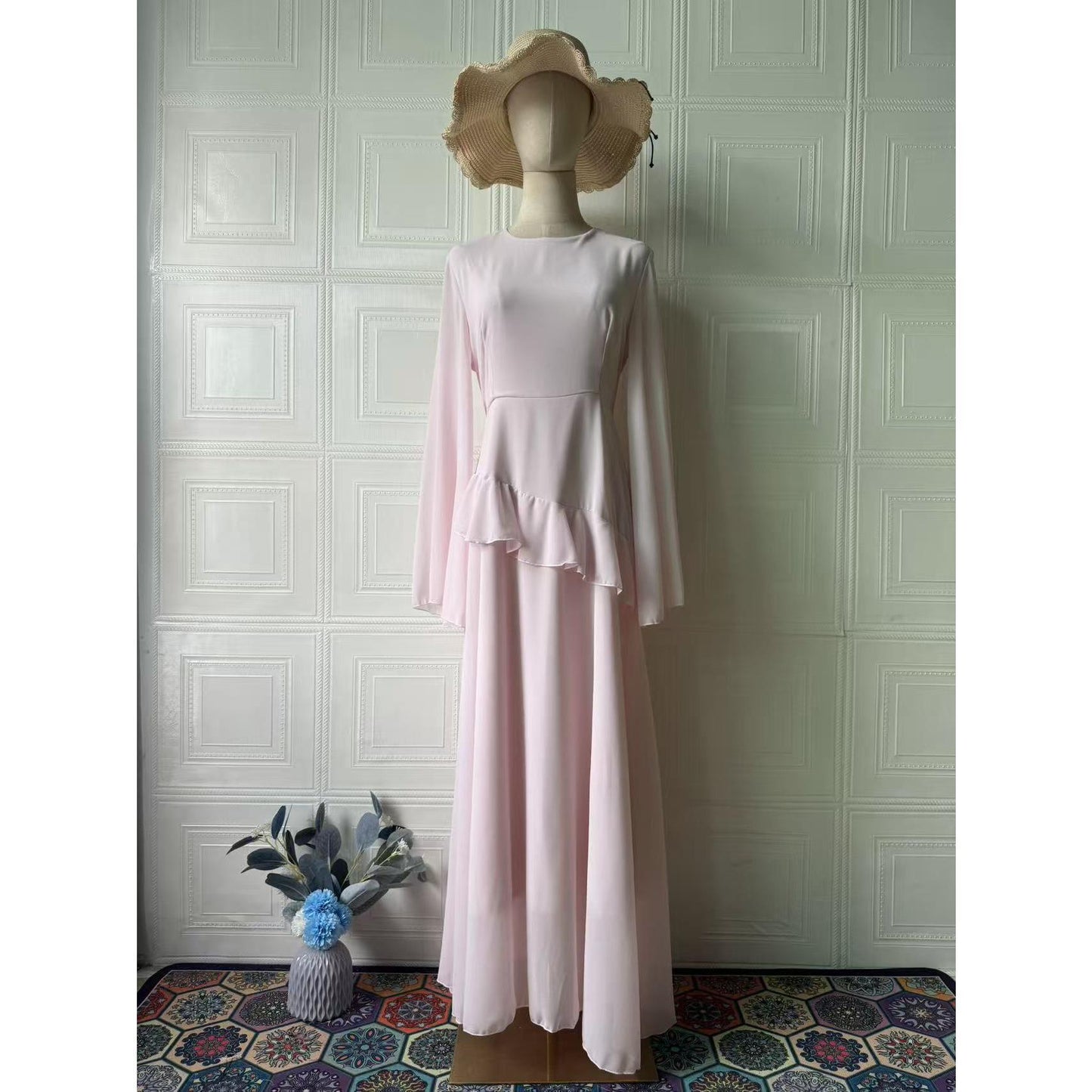 HS6736 Sophisticated Evening Maxi Dress for Elegant Styling
