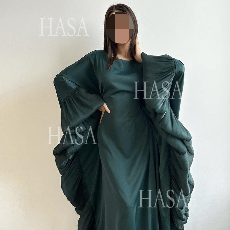 HS6473 Elegant and Graceful Heavy Stitching Lace Sleeve Robe