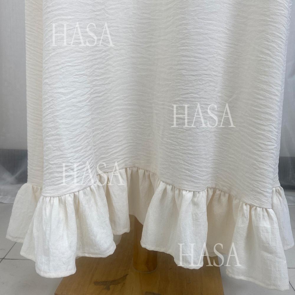 HS5860 Fashionable Imitation Linen Solid Color Robe, Breathable and Comfortable Leading The Trend abaya girl