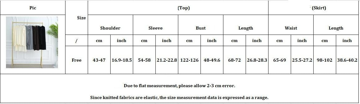 HS6609 Autumn and winter thickened knitted two-piece suit (excluding headscarf)