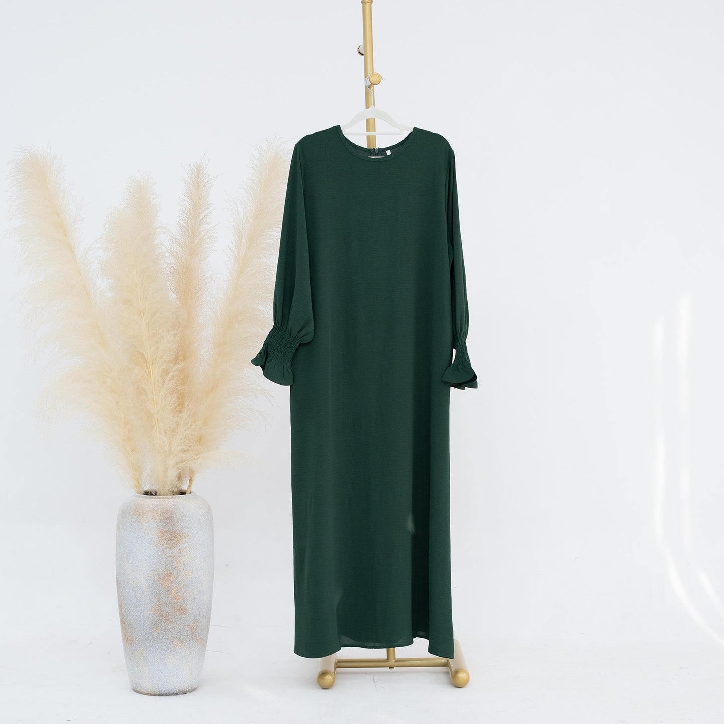 HASASERIES HS0704 Solid Large Women's Dress