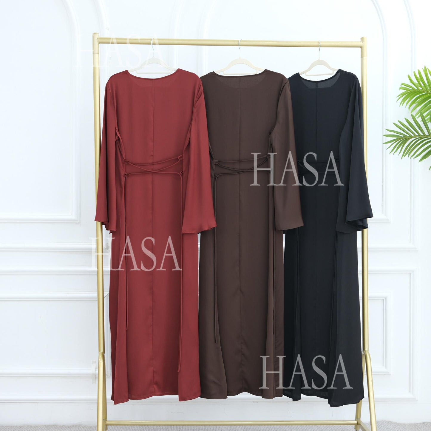 HS6491 Elegant Bell Sleeve Maxi Dress