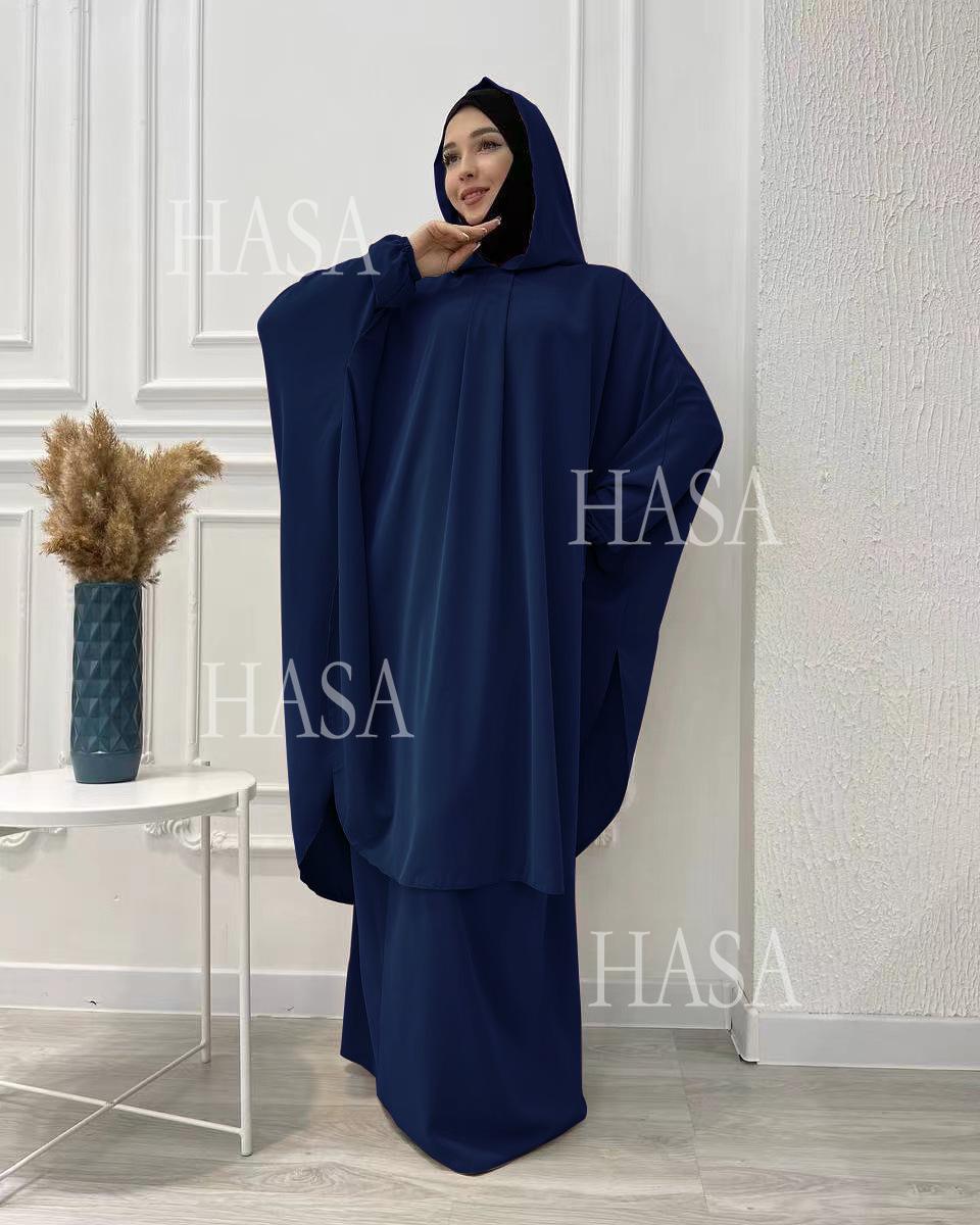 HS6583 Women's Loose Long Robe Suit