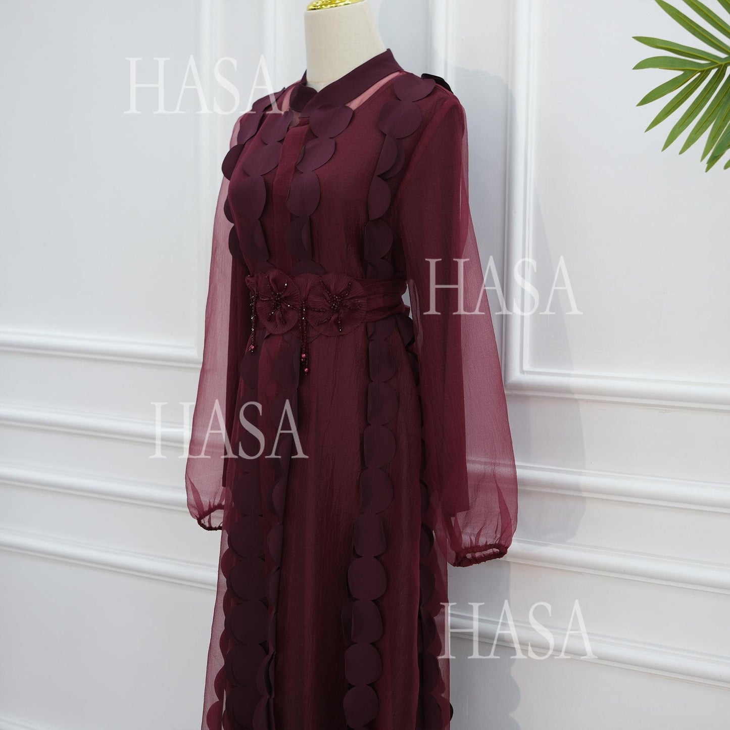 HASA HS6805 Premium Modest Abaya Set with Chic Details