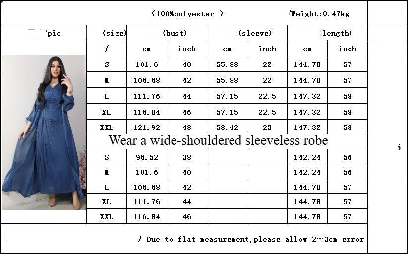 HS5094 Simple yet elegant and lustrous silk suit, featuring an elegantly pleated two-piece dress design.