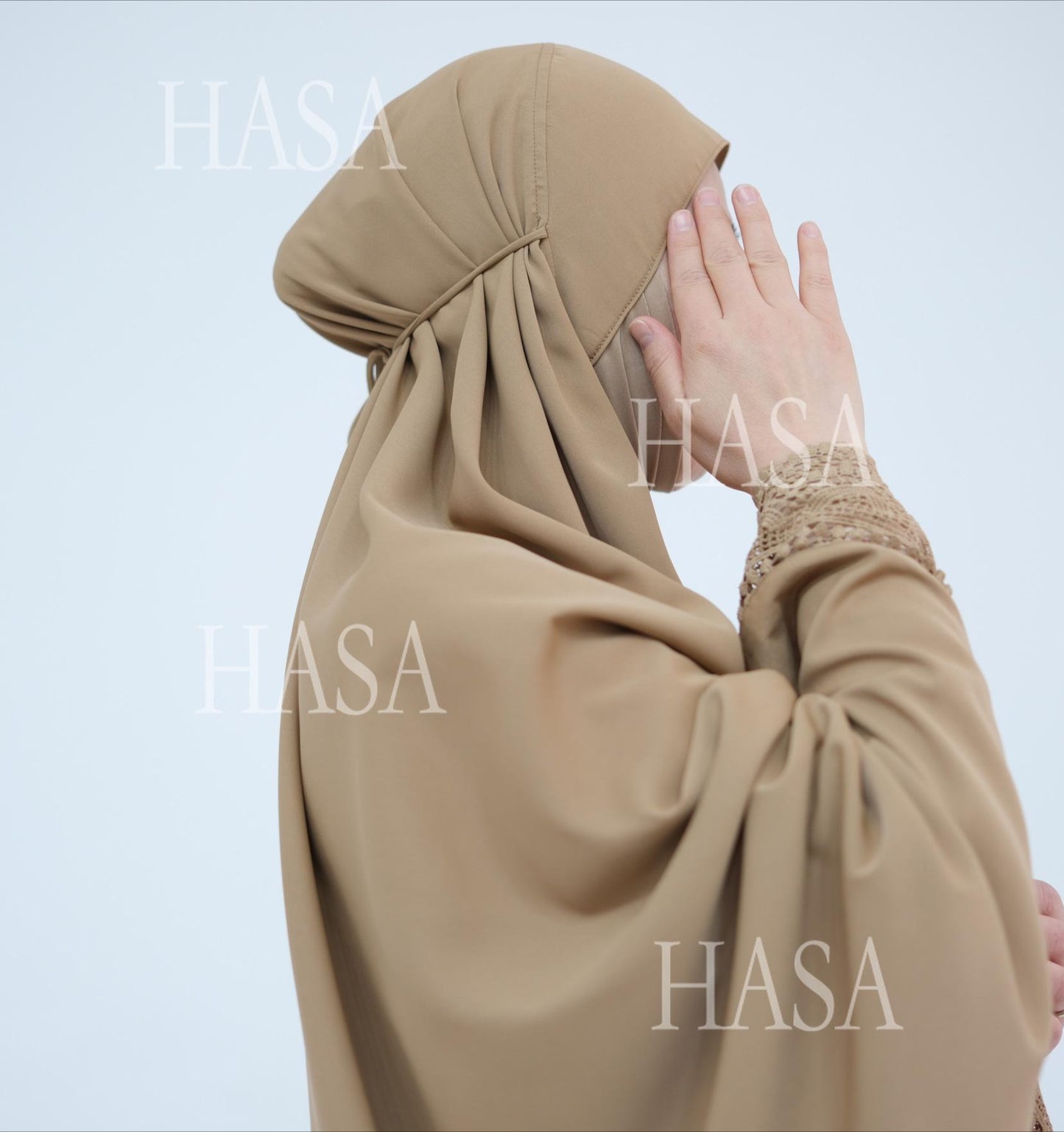 HS6615 Lace Prayer 4-Piece Set (Includes Prayer Mat and Storage Bag)