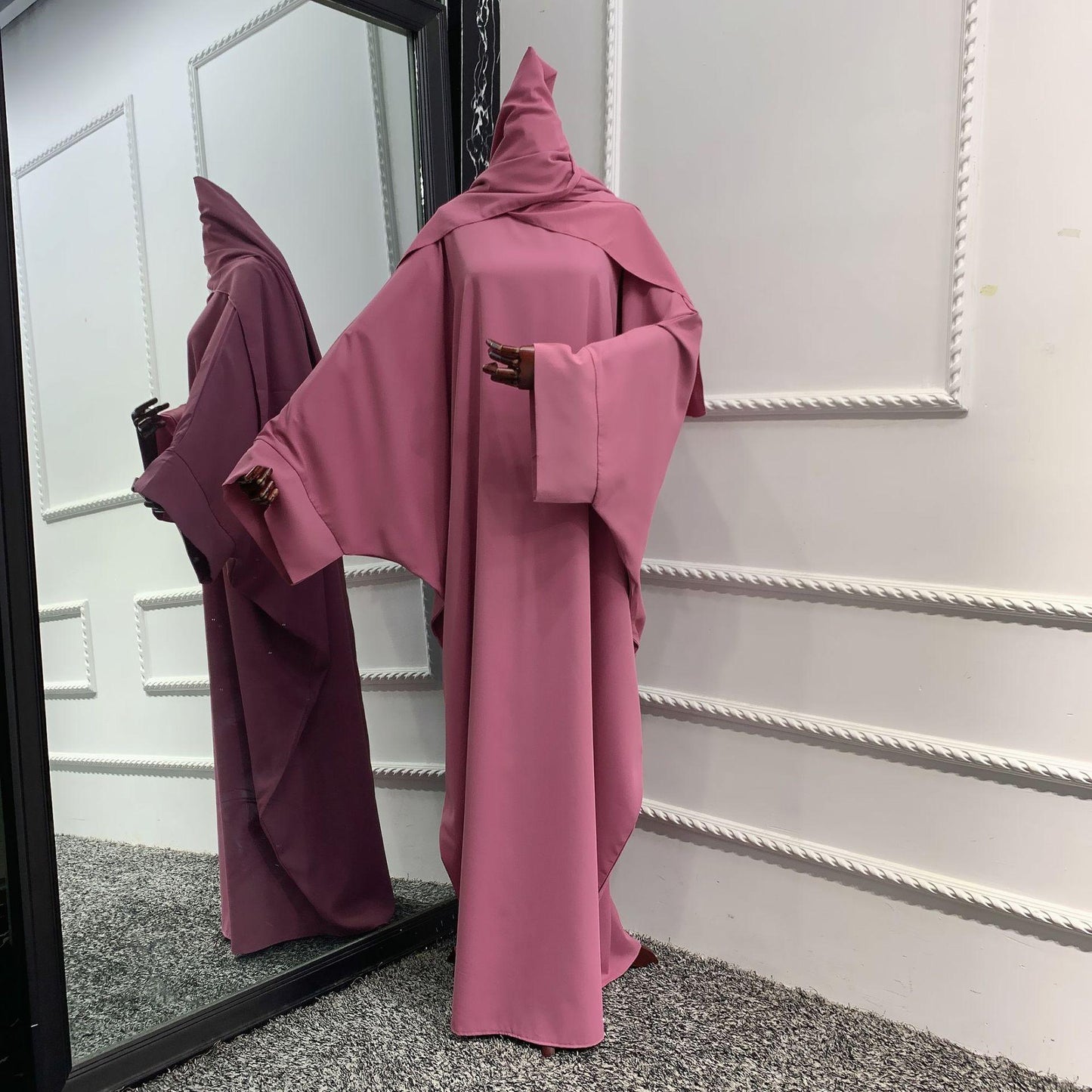 HASASERIES HS0726 Ensemble 2 pièces ROBE Hijab + Abaya