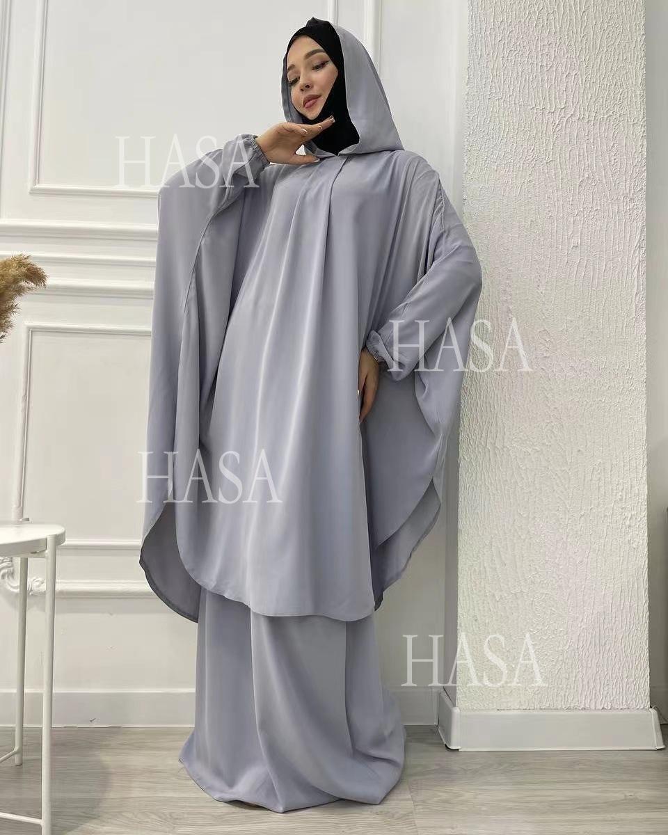 HS6583 Women's Loose Long Robe Suit