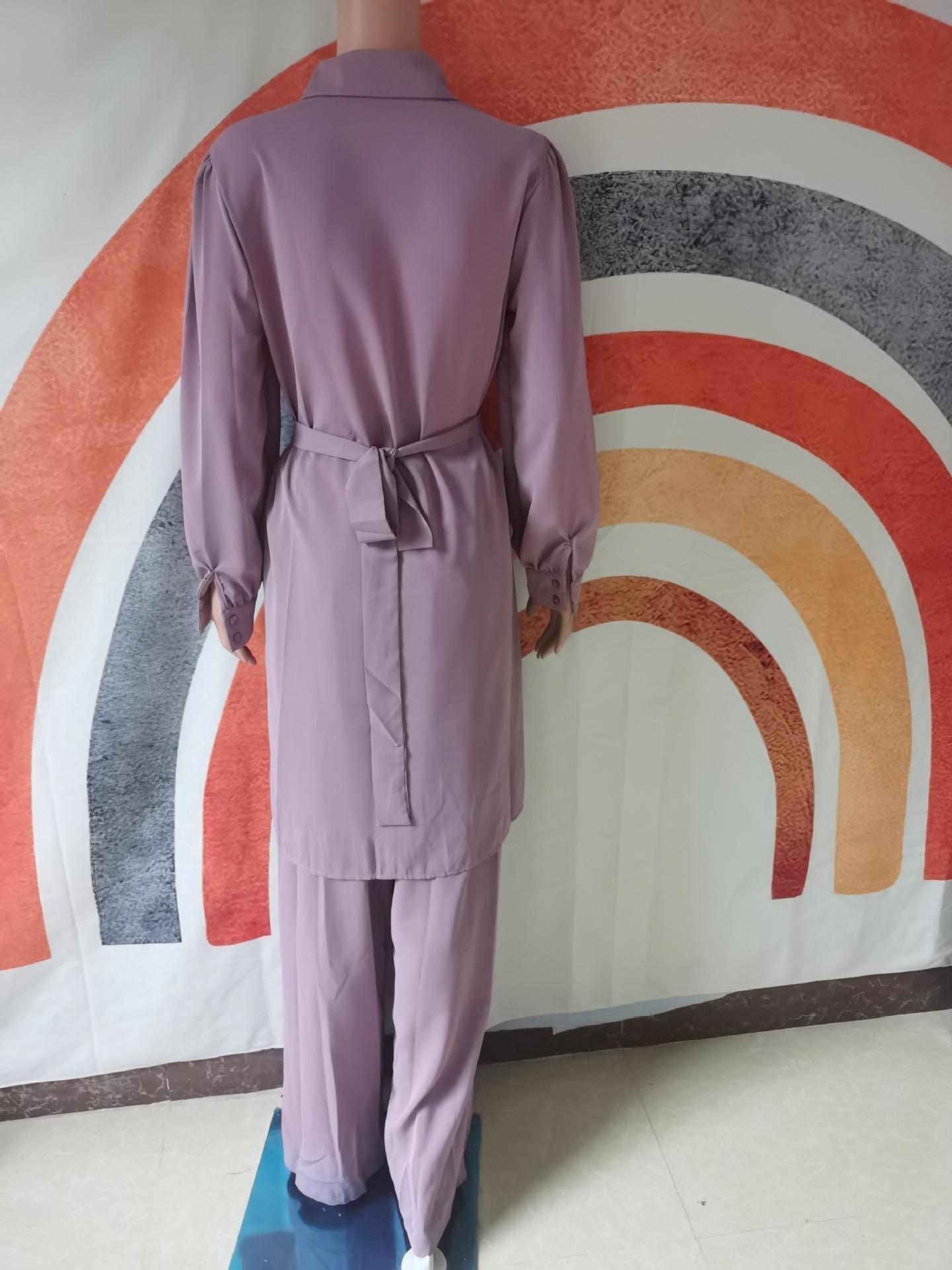 HASASERIES HS0828  2pcs Set Long Sleeved Shirt and Pants